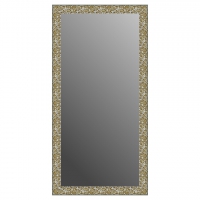 Зеркало в багетной раме J-mirror Julia XL 180x90 см белое золото