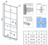 Дверь душевая Rea Molier 100 REA-K6963