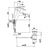 Смеситель для биде KFA Rubin 567-015-00