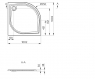 Поддон душевой Marmite Klara 60116110100 100х100 см
