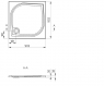Поддон душевой Marmite Klara 60116109200 90х90 см