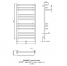 Полотенцесушитель водяной Paladii Эстет КВ054 1000x530/12
