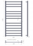 Полотенцесушитель водяной Paladii Атлант КВ085 1200x630/13