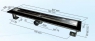 Душевой канал Inox Style Supra-line Classic L118501 с решеткой Венеция 1185 мм