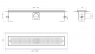 Душевой канал Inox Style Supra-line Classic L118511 с решеткой под плитку 1185 мм