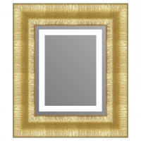 Зеркало в багетной раме J-mirror Liana 70x60 см золото с подсветкой