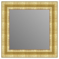 Зеркало в багетной раме J-mirror Liana 80x80 см золото амбилайт