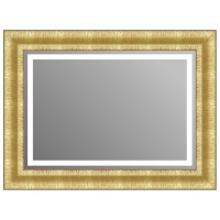 Зеркало в багетной раме J-mirror Liana 90x120 см золото с подсветкой