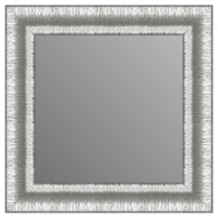 Зеркало в багетной раме J-mirror Liana 80x80 см серебро