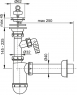 Сифон Alca Plast A41P для умывальника  