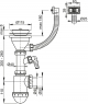 Сифон Alca Plast A447P Ø50/40 для мойки