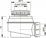 Сифон Alca Plast A47CR Ø50 для душевого поддона