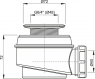 Сифон Alca Plast A46 Ø50 для душевого поддона