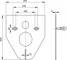 Звукоизоляционная плита Alca Plast M910 для подвесного унитаза или биде