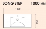 Умывальник PAA Long Step 1000