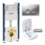 Комплект 6 в 1 унитаз подвесной Rimfree с сидением Kolo Nova Pro M39018000 с комплектом Geberit Duofix 3в1 458.126.00.1 и клавишей смыва Geberit Delta 21 115.125.46.1