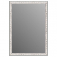 Зеркало в багетной раме J-mirror Maura 100x70 см белое амбилайт