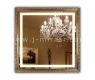 Зеркало в багетной раме J-mirror Maura 100x70 см бронзовое с подсветкой