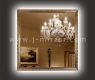 Зеркало в багетной раме J-mirror Maura 60x60 см бронзовое амбилайт