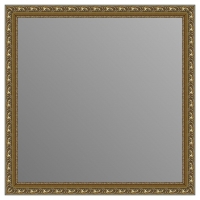 Зеркало в багетной раме J-mirror Maura 60x60 см золото амбилайт