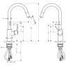 Смеситель для мойки Hansgrohe Talis S2 Variarc 14872000 с выдвижным изливом