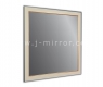Зеркало в багетной раме J-mirror Odilia 60x60 см песочное