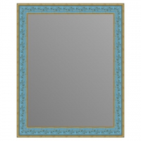 Зеркало в багетной раме J-mirror Orietta 50x40 см голубое