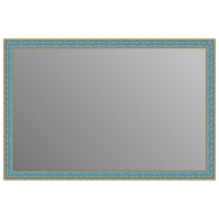 Зеркало в багетной раме J-mirror Orietta 60x90 см голубое