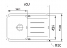 Мойка кухонная Franke Pebel PBG 611-78 114.0258.049
