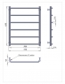 Полотенцесушитель Paladii Классик РШ018 650х530 мм/6 секций