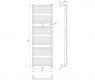 Полотенцесушитель водяной Марио Премиум Турин 1360x430 4820111353118RAL белый