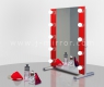 Гримерное зеркало J-mirror Hollywood T2 Color 80x60 см