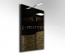 Зеркало J-mirror Shape 04 100x50 см с LED светильником Consol 04 4 мм