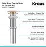 Сливной клапан Kraus PU-20GBE для умывальника