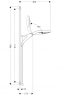 Душевой набор Hansgrohe Raindance 27874000 E150 Unica 90 см AIR 3 jet