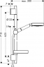 Душевой набор Hansgrohe Raindance 27886000 S120 Unica'S Puro 65 см AIR 3 jet
