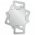 Зеркало акриловое J-mirror Reflex 060 39x30 см
