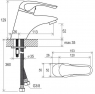 Смеситель для умывальника Ravak Rosa RS 012.00