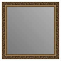 Зеркало в багетной раме J-mirror Rosita 60x60 см бронза