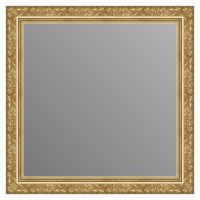 Зеркало в багетной раме J-mirror Rosita 60x60 см светлое золото
