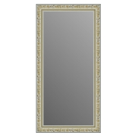Зеркало в багетной раме J-mirror Rosita 100x50 см белое золото