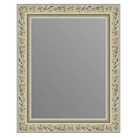 Зеркало в багетной раме J-mirror Rosita 50x40 см белое золото