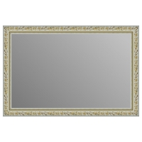 Зеркало в багетной раме J-mirror Rosita 60x90 см белое золото