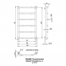 Полотенцесушитель водяной Paladii Классик РШ150 850x500/6