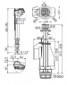 Выпускной комплект Alca Plast SA08ASK 1/2" с двойной кнопкой