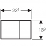 Смывная клавиша Geberit Sigma 60 115.792.GH.1
