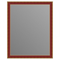 Зеркало в багетной раме J-mirror Simona 50x40 см красное