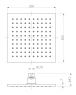 Верхний душ Imprese SQ200B