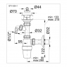 Сифон для умывальника Styron STY-534-1