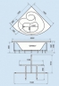 Ванна гідромасажна Triton Эрика 140х140